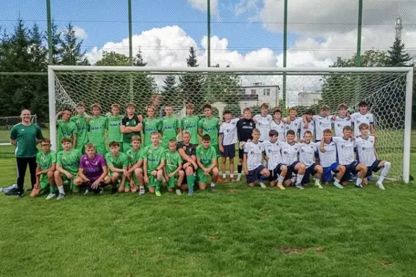 Juniorzy młodsi Unii Wąbrzeźno w sparingu z Victorią Lisewo