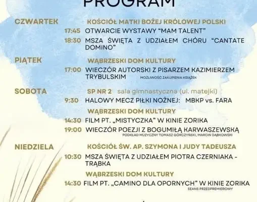Dni Kultury Chrześcijańskiej w Wąbrzeźnie – program wydarzeń 24-27 września 2026