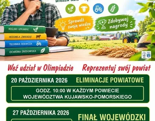 XXXVI Olimpiada Wiedzy Rolniczej: eliminacje powiatowe już 20 października