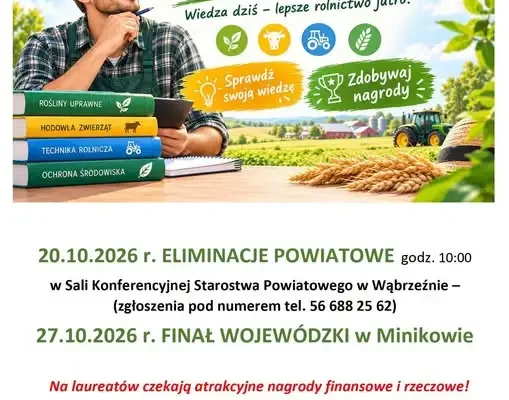 Olimpiada Wiedzy Rolniczej w Wąbrzeźnie – eliminacje powiatowe już 20 października