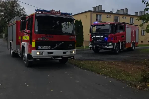 Fałszywy alarm gazowy w Nielubiu — interweniowały OSP i JRG Wąbrzeźno