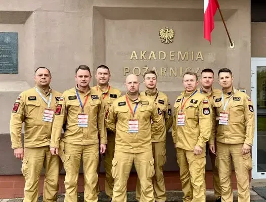 Strażacy z Wąbrzeźna na konferencji o bezpieczeństwie w Akademii Pożarniczej