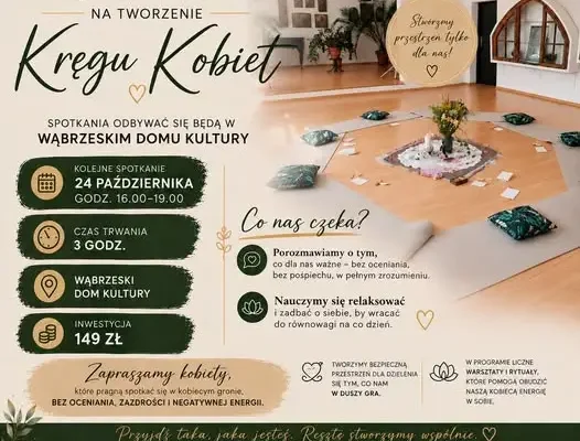 Kręg Kobiet w Wąbrzeskim Domu Kultury – spotkanie już 24 października
