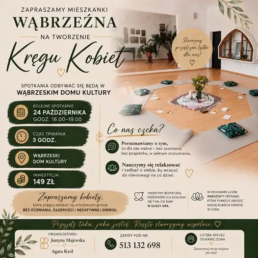 Kręg Kobiet w Wąbrzeskim Domu Kultury – spotkanie już 24 października