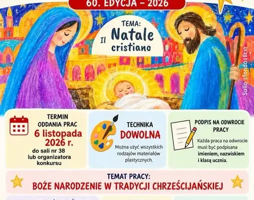Międzynarodowy konkurs plastyczny „Mali Artyści Bożego Narodzenia 2026” – zaproszenie dla uczniów